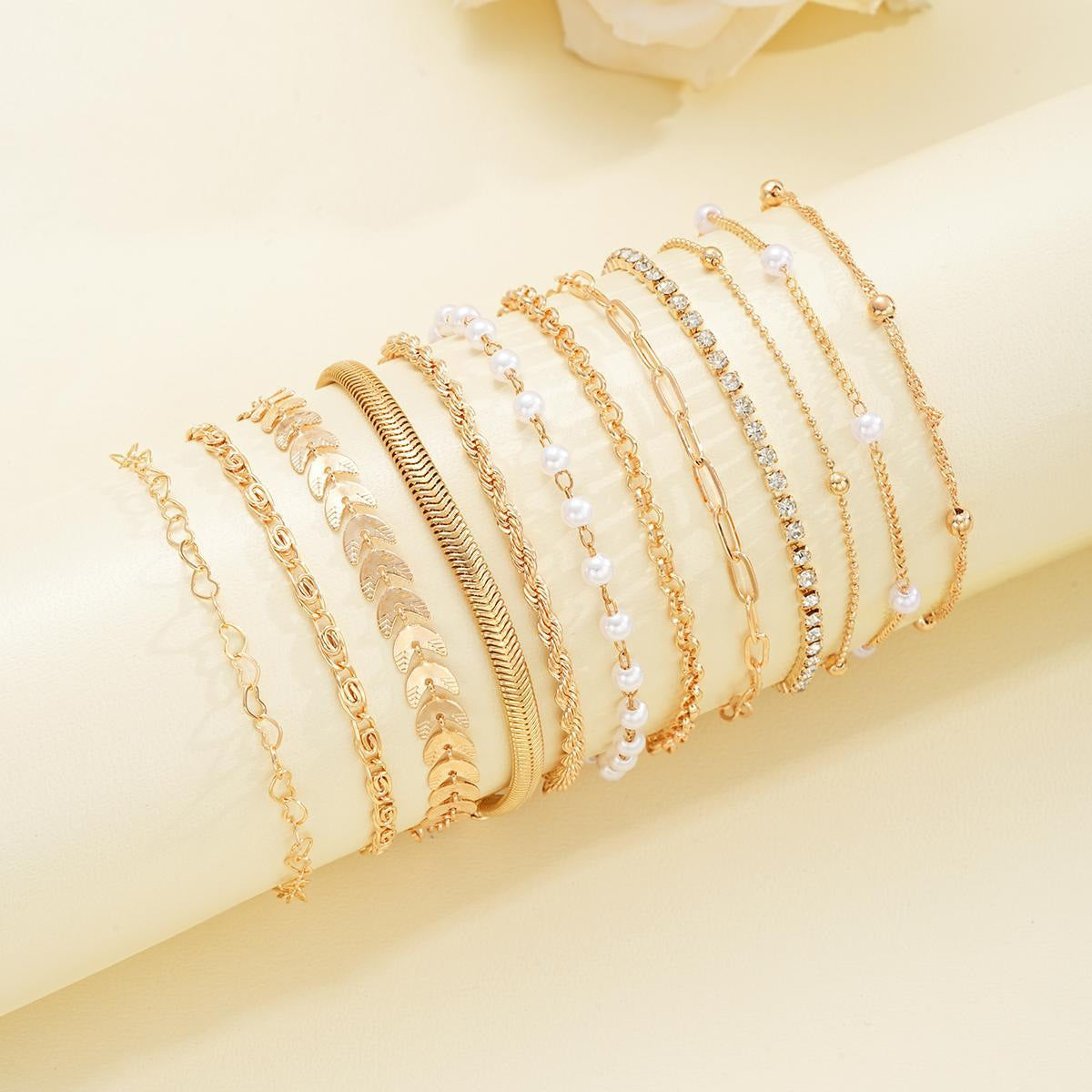 12-Piece Beaded Bracelet Set