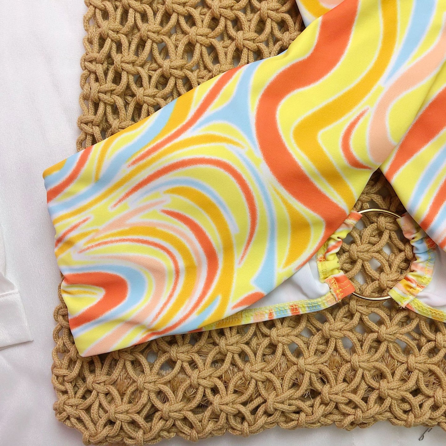 Printed Three-Piece Swimwear Set