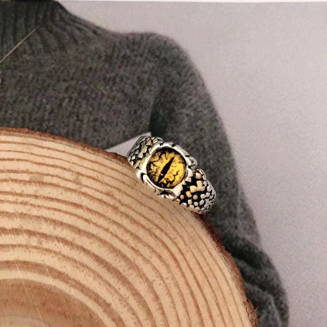 Adjustable Retro Evil Eye Ring