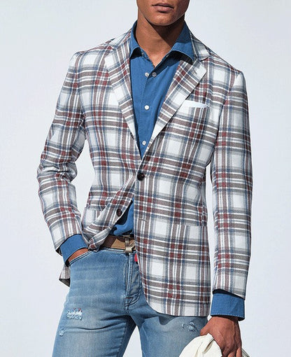 Men’s Business Casual Double-Button Blazer
