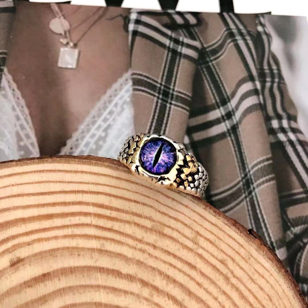 Adjustable Retro Evil Eye Ring