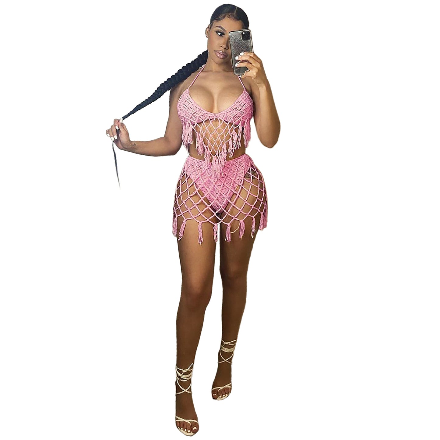Seaside Knit Swimwear Set