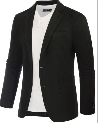 Men’s Business Casual Double-Button Blazer