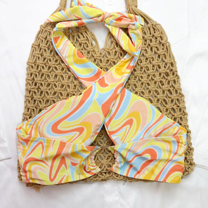 Printed Three-Piece Swimwear Set