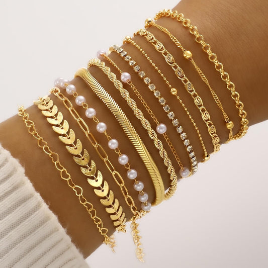 12-Piece Beaded Bracelet Set