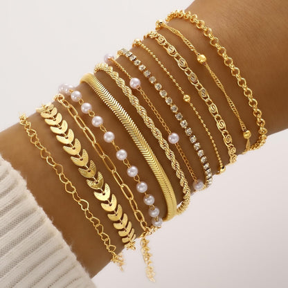 12-Piece Beaded Bracelet Set