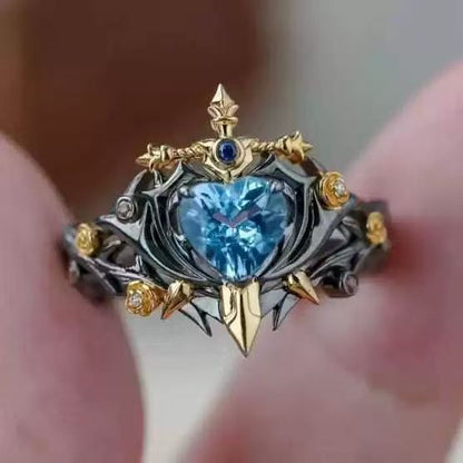 Adjustable Retro Evil Eye Ring
