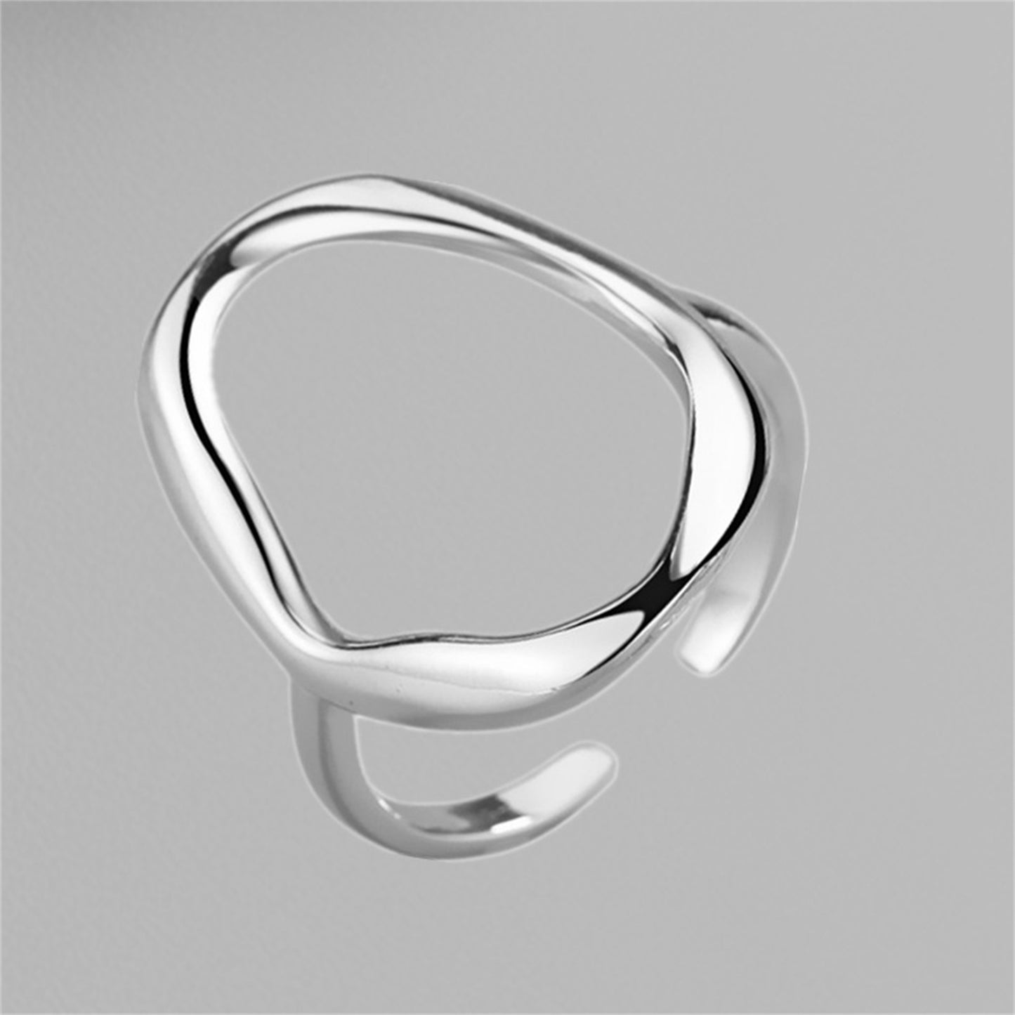 Irregular Hollow Adjustable Ring