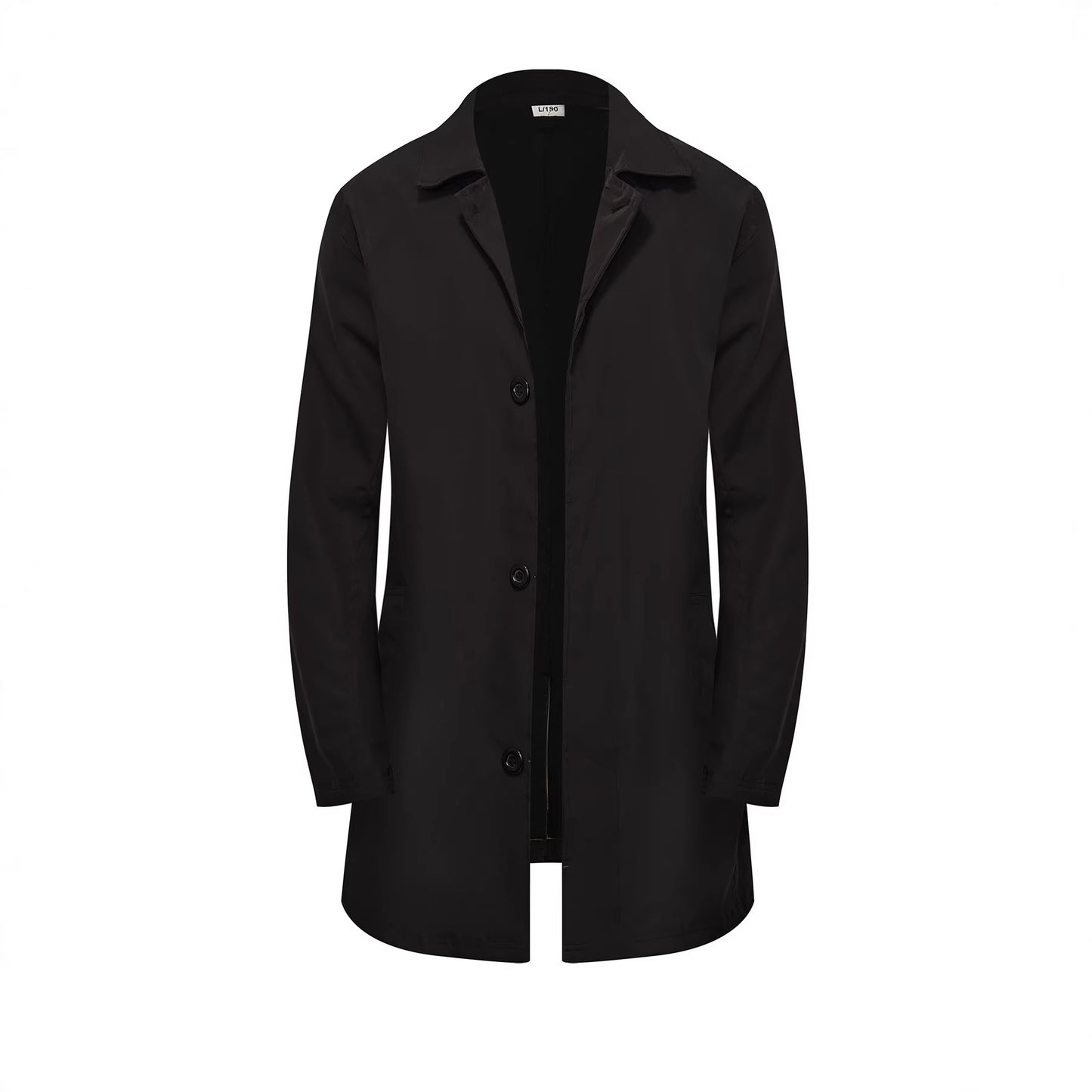 Men’s Single-Breasted Trench Coat