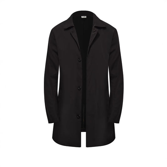 Men’s Single-Breasted Trench Coat