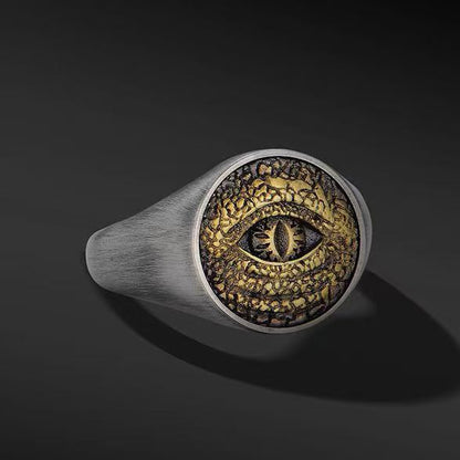 Adjustable Retro Evil Eye Ring
