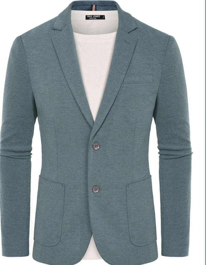 Men’s Business Casual Double-Button Blazer