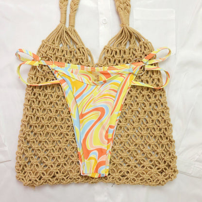 Printed Three-Piece Swimwear Set