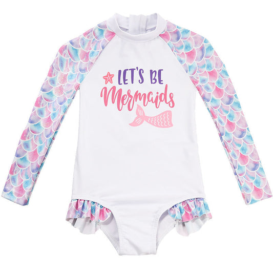 Kids Long Sleeve One-Piece Swimsuit