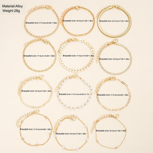 12-Piece Beaded Bracelet Set